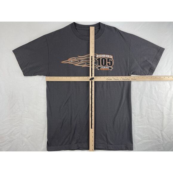 Harley Davidson Genuine Motorcycle 105 Years Logo Milwaukee T-Shirt - Size L - Picture 4 of 8